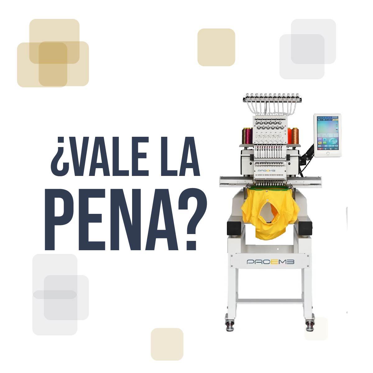 Máquina de bordado industrial/comercial, ¿Vale la pena?
