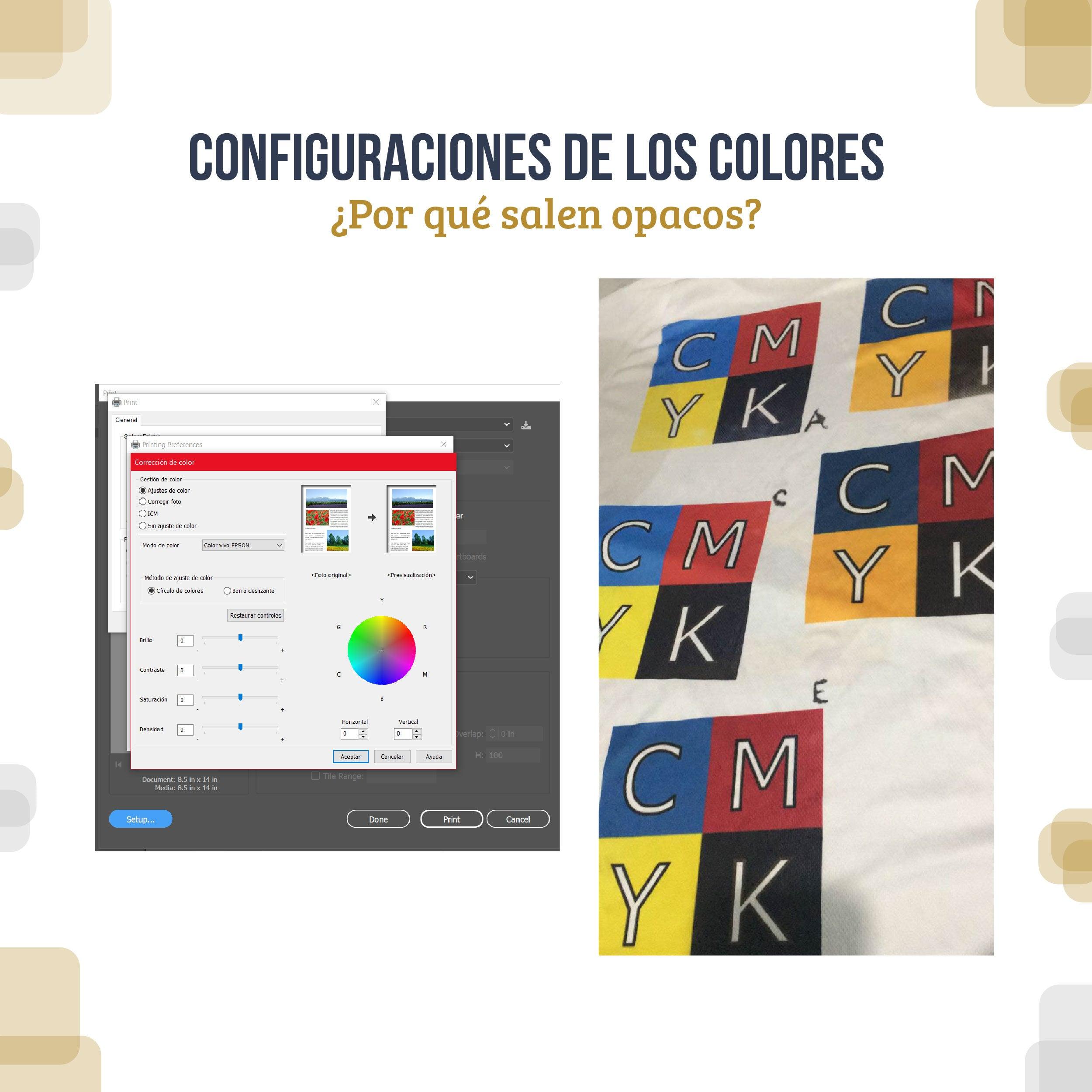 Configuraciones de color
