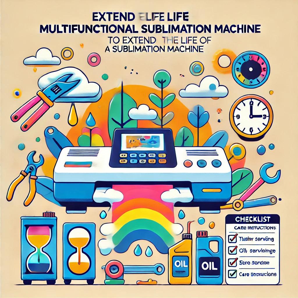 ¿Cómo extender la vida útil de mi máquina de sublimación?