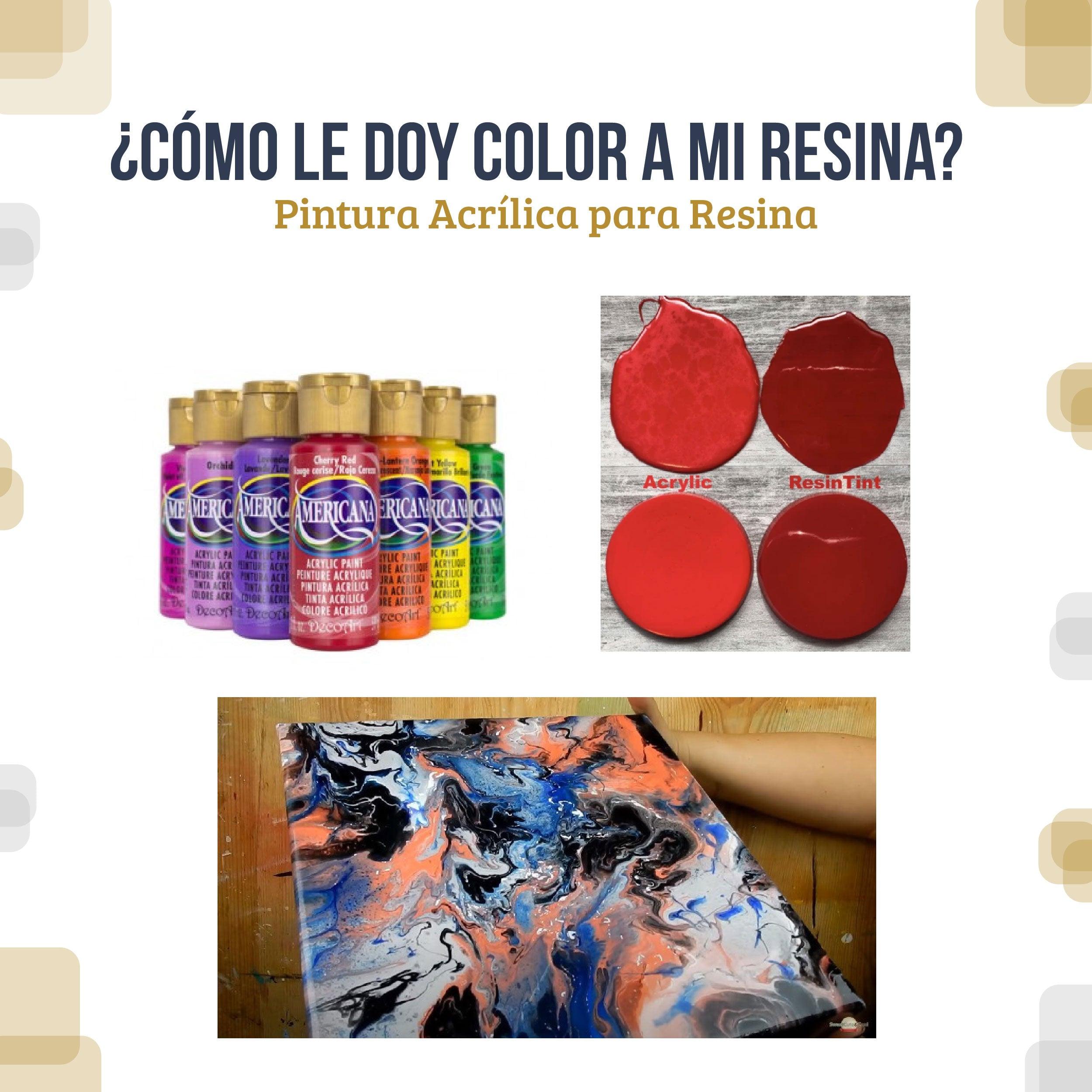 ¿Cómo le doy color a mi resina?