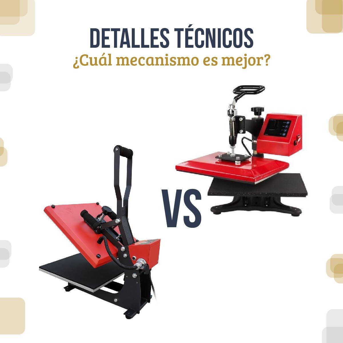 ¿Cuál mecanismo es mejor para mi máquina de sublimación?