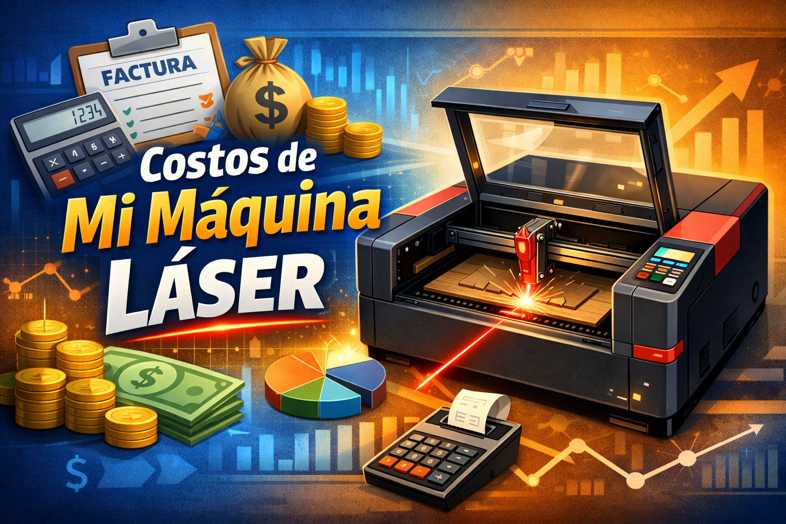 ¿Cómo sacar los costos de mi máquina laser?