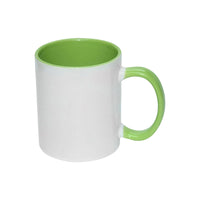 Thumbnail for Taza de sublimación con interior y asa de color