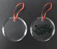 Thumbnail for Bola de Navidad Sublimable de Cristal Transparente