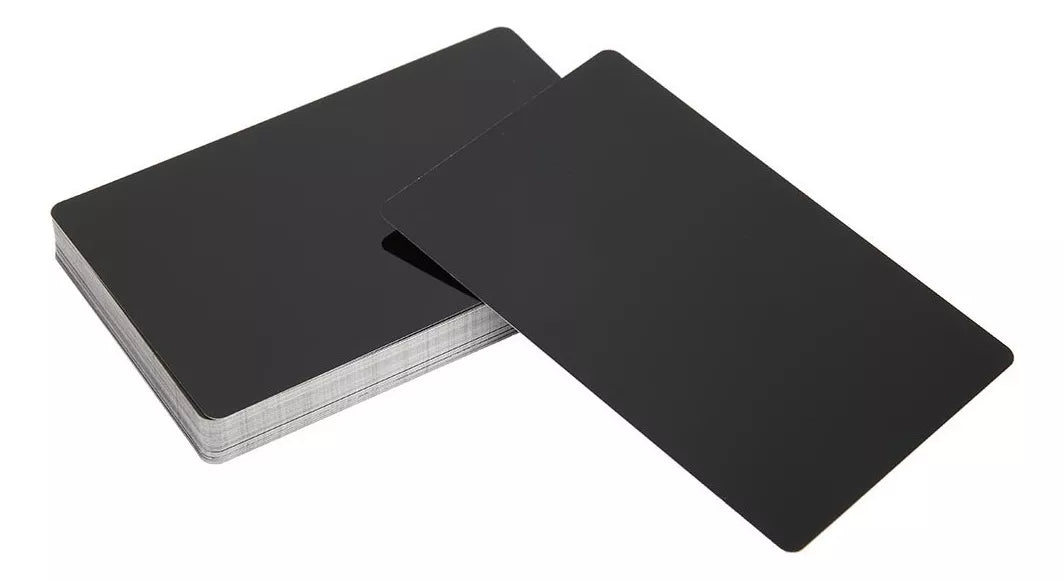 Tarjeta de Metal Negra - Laser