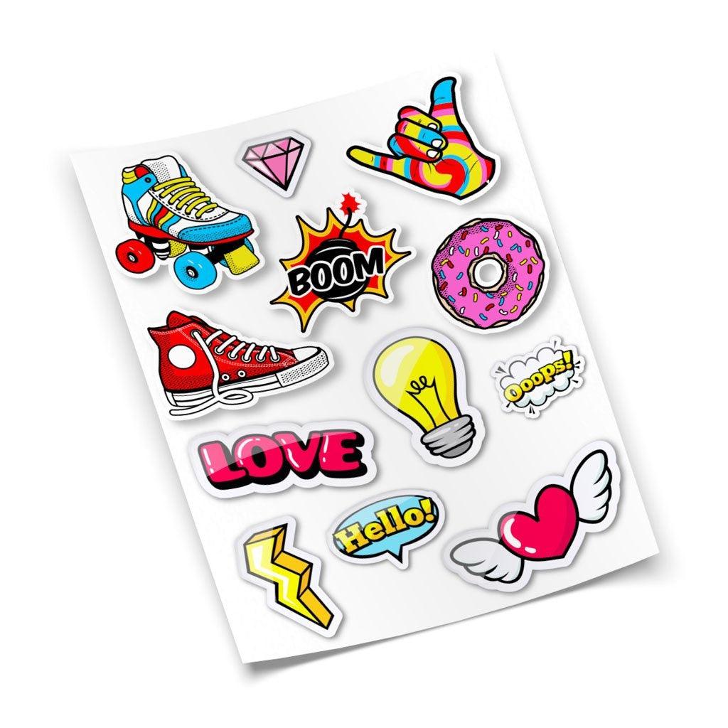 Hoja de stickers sublimables