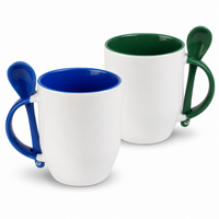 Thumbnail for Tazas para sublimación con cuchara azul y verde
