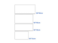 Thumbnail for Tapete de mesa sublimable blanco 40 x 90 cm - detalle