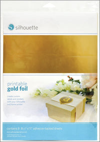 Thumbnail for Silhouette lámina dorada imprimible